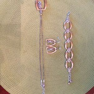 Brighton bracelet, earring, and necklace set